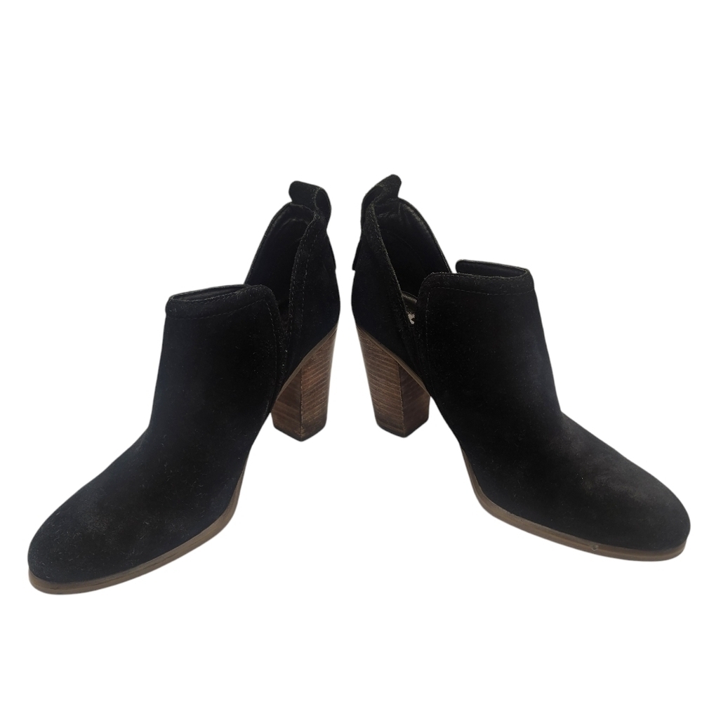 Vince Camuto Black Suede Ankle Boots Size 7.5